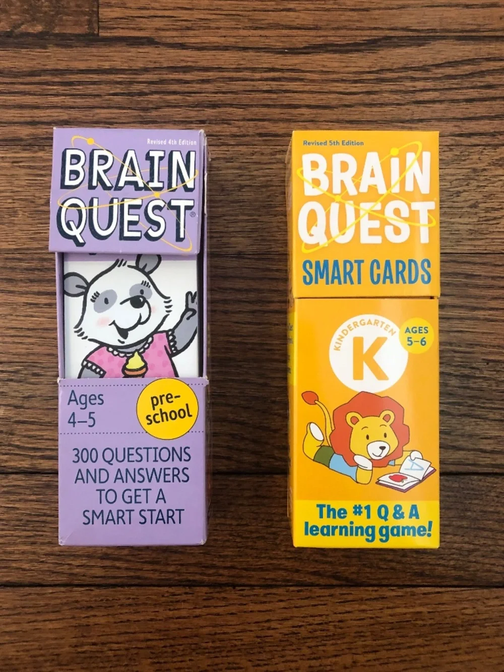 Brain Quest Question & Answer Cards,Preschool(Ages 4-5) & Kindergarten(Ages 5-6)